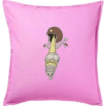 Polštář Motorcycles svíčka - Polštář 50x50 - 50x50 - Pouze potah ( Růžová )