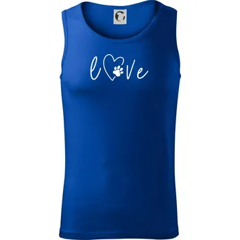 Love nápis zvíře - Tílko pánské Core - L ( Královská modrá )