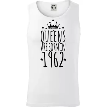 Queens are born in 1962 - Tílko pánské Core - 2XL ( Bílá )