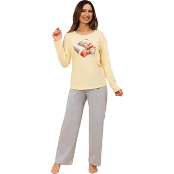 Dámské pyžamo Dámské pyžamo REGINA 728 žlutá XL 0