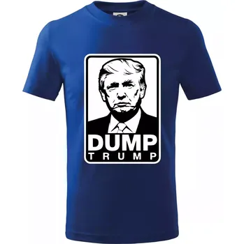 Chlapecké tričko Dump Trump - Tričko dětské bavlněné - 98 cm / 2 roky ( Královská modrá )