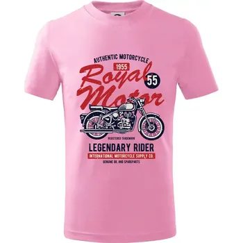 Royal Motor - Tričko dětské bavlněné - 146 cm/10 let ( Růžová )