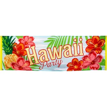 Banner Hawaii party (74 x 220 cm)