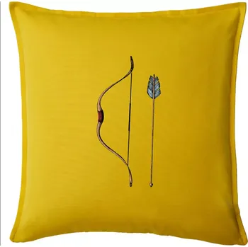 Polštář Luk a šíp kresba - Polštář 50x50 - 50x50 - Pouze potah ( Žlutá )