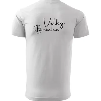 Pánské tričko Velký brácha - nápis na zádech - Triko extra velké (5-8XL) - 8XL ( Bílá )