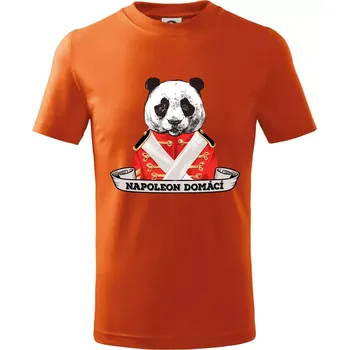 Napoleon domácí panda - Tričko dětské bavlněné - 98 cm / 2 roky ( Oranžová )