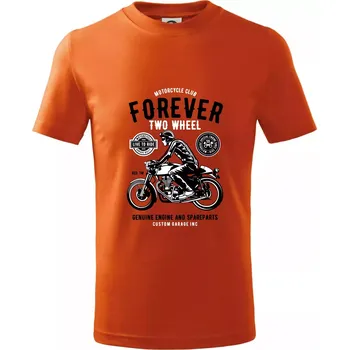 Chlapecké tričko Forever Two Wheel - Tričko dětské bavlněné - 122 cm/6 let ( Oranžová )
