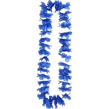 Karnevalový doplněk Modrý havajský věnec