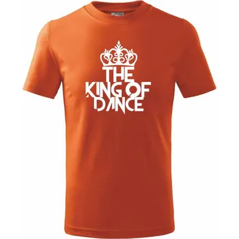 Chlapecké tričko King of Dance - Tričko dětské bavlněné - 146 cm/10 let ( Oranžová )