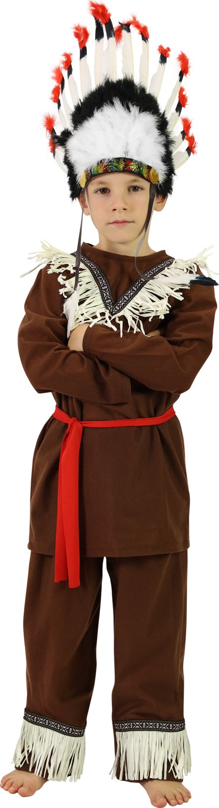 Dětský kostým indián s šátkem (M)