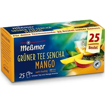MESSMER ZELENÝ ČAJ SENCHA MANGO 37,5g NĚMECKO!
