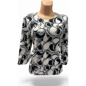 Dámská tunika Halenka POSOS, Barva Jako na obrázku, Velikost XXXL 54, Materiál 98% Polyester 2% Lycra