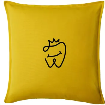 Polštář Zubařka princezna - Polštář 50x50 - 50x50 - Pouze potah ( Žlutá )