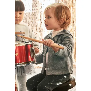 Dívčí svetr Dětský kardigan Mayoral šedá barva, 2431 2431.4K.Baby.9BYA 90X, vel. 80