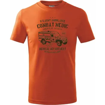 Chlapecké tričko US Army Ambulance - Tričko dětské bavlněné - 122 cm/6 let ( Oranžová )