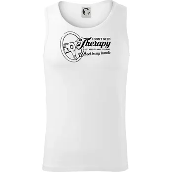 I don't need therapy wheel in my hands (vedle sebe) - Tílko pánské Core - L ( Bílá )