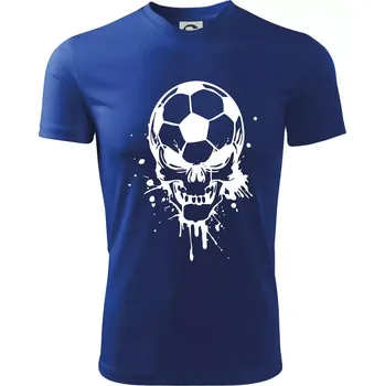 Fotbal lebka splash - Dětské triko sportovní (dresovina) - 158 cm/12 let ( Královská modrá )