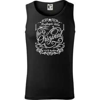 Vintage nejlepší deda 100% kvalita - Tílko pánské Core - 2XL ( Černá )