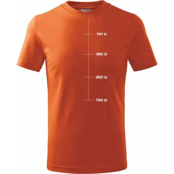 Chlapecké tričko Sweat meter-Kj - Tričko dětské bavlněné - 104-110cm / 3-4 roky ( Oranžová )