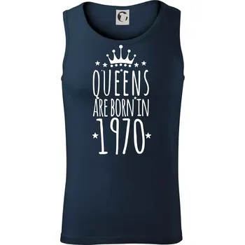 Queens are born in 1970 - Tílko pánské Core - XL ( Námořní modrá (velmi tmavá - téměř černá) )