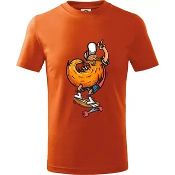 Chlapecké tričko Mustache board - Tričko dětské bavlněné - 122 cm/6 let ( Oranžová )