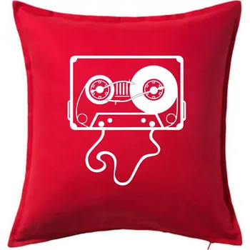 Polštář Gramo kazeta - Polštář 50x50 - 50x50 - Pouze potah ( Červená )