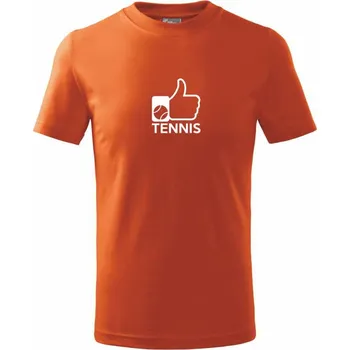 Tenis palec - Tričko dětské bavlněné - 146 cm/10 let ( Oranžová )