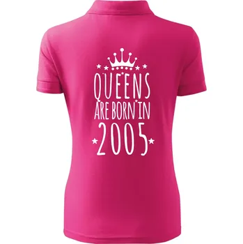 Queens are born in 2005 - Polokošile dámská Pique Polo - XS ( Purpurová )