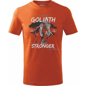 Chlapecké tričko Elephant goliath - Tričko dětské bavlněné - 98 cm / 2 roky ( Oranžová )