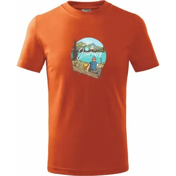 Chlapecké tričko The Journey Boy - Tričko dětské bavlněné - 158 cm/12 let ( Oranžová )