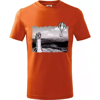 Retro Kralický Sněžník - Tričko dětské bavlněné - 158 cm/12 let ( Oranžová )