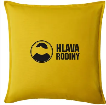 Polštář Hlava rodiny - Polštář 50x50 - 50x50 - Pouze potah ( Žlutá )