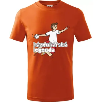 Chlapecké oblečení Házenkářská legenda - Tričko dětské bavlněné - 146 cm/10 let ( Oranžová )