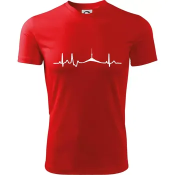 Chlapecké tričko Ekg Jeseníky - Dětské triko sportovní (dresovina) - 134 cm/8 let ( Červená )