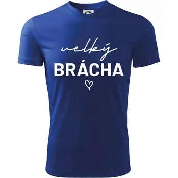 Chlapecké tričko Velký brácha - nápis na prsou - Dětské triko sportovní (dresovina) - 122 cm/6 let ( Královská modrá )