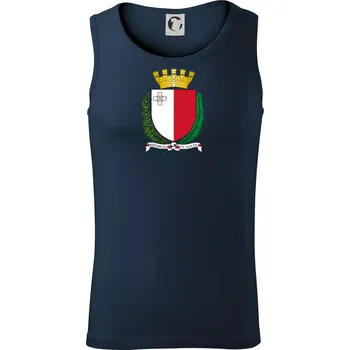 Malta - statní znak - Tílko pánské Core - 2XL ( Námořní modrá (velmi tmavá - téměř černá) )
