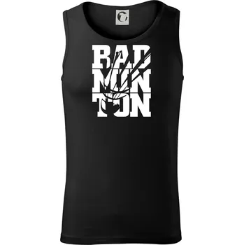 Badminton nápis - Tílko pánské Core - 2XL ( Černá )