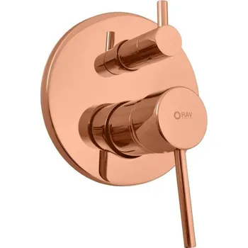 Seina Vanová/sprchová baterie podomítková 2-cestná s tělesem, zlatá růžová kartáčovaná SE985ZRK