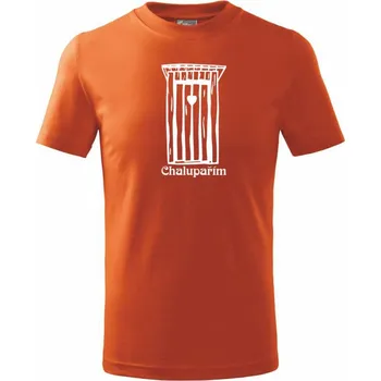 Kadibudka - Chalupařím - Tričko dětské bavlněné - 98 cm / 2 roky ( Oranžová )