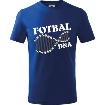Chlapecké tričko Fotbal DNA - Tričko dětské bavlněné - 98 cm / 2 roky ( Královská modrá )