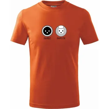 XLR samec a samice - Tričko dětské bavlněné - 134 cm/8 let ( Oranžová )