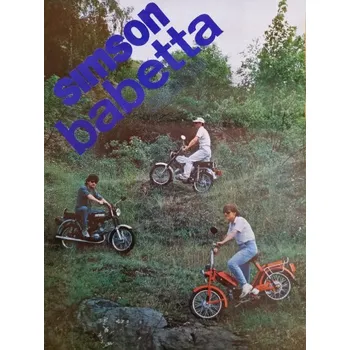 Plakát Plakát JAWA Babetta 210 a SIMSON, Mototechna 1988