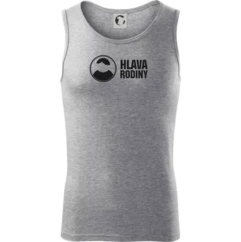 Hlava rodiny - Tílko pánské Core - S ( Tmavě šedý melír )