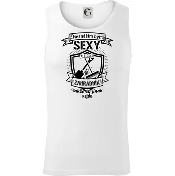 Nesnáším být sexy zahradník - Tílko pánské Core - L ( Bílá )