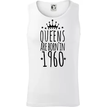 Queens are born in 1960 - Tílko pánské Core - M ( Bílá )