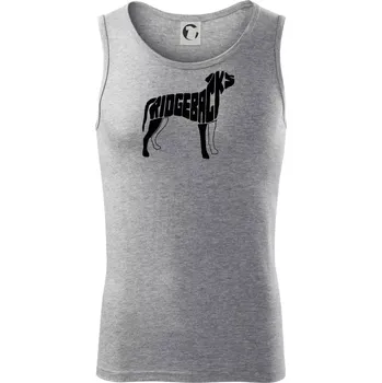 Ridgeback - Tílko pánské Core - S ( Tmavě šedý melír )