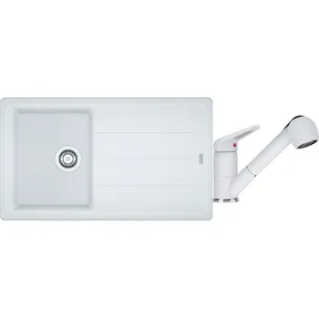 Kuchyňský dřez Set Franke BFG 611-86 Bílá-led + Franke FC 9547 Bílá-led