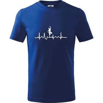 Chlapecké tričko EKG tanečník muž - Tričko dětské bavlněné - 98 cm / 2 roky ( Královská modrá )