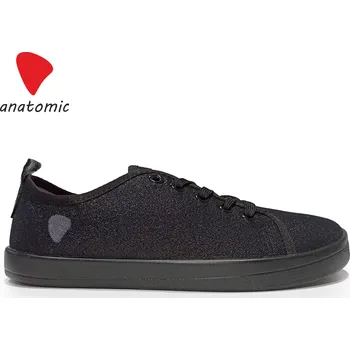 Dámská obuv Anatomic stylové barefoot tenisky STARTER A06 - Černé třpytivé s černou Velikost EU: 39, vnitřní délka: 252, vnitřní šířka: 97
