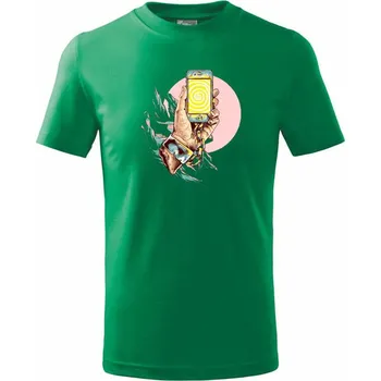 Selfish - Tričko dětské bavlněné - 98 cm / 2 roky ( Středně zelená )